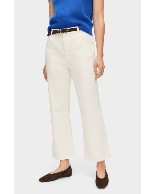 ALIGNE White Crop Flare Jeans