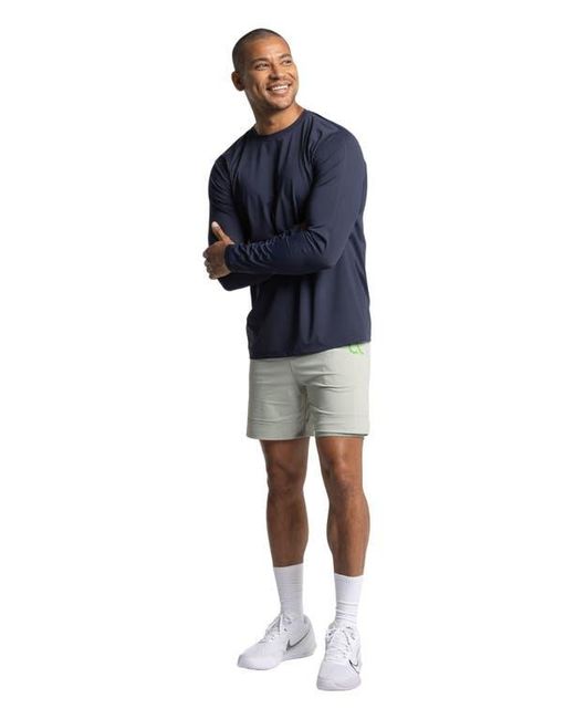 AVI Blue Performance Pickleball Long Sleeve for men