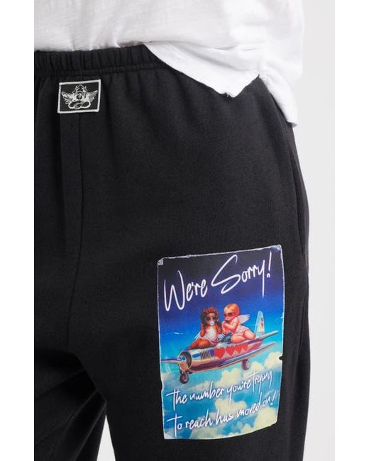 Boys Lie Black 1-800 Disconnected Kimmy Cotton Blend Sweatpants
