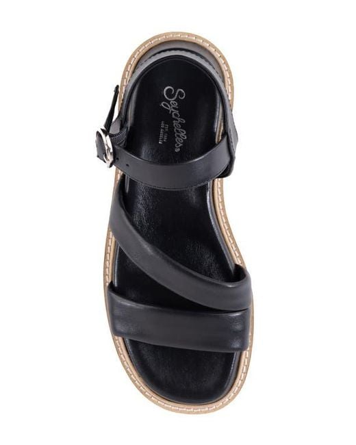 Seychelles Black Tangelo Platform Wedge Sandal