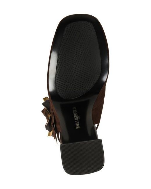 Karl Lagerfeld Black Pierra Slingback Pump