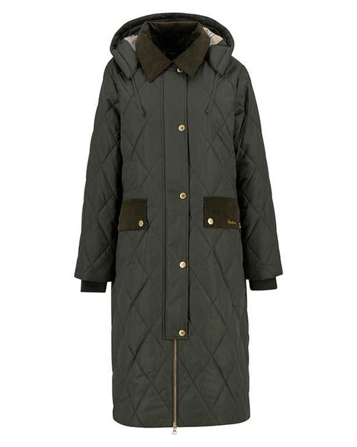 Barbour Black Meredith Quilted Coat