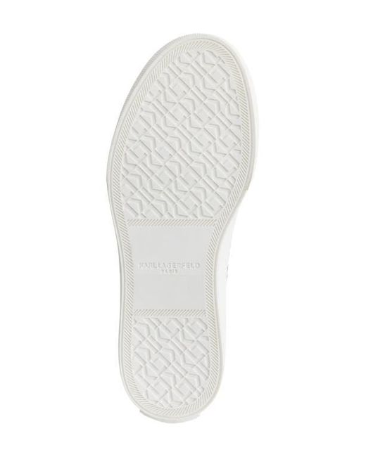 Karl Lagerfeld White Giddeon Low Top Sneaker