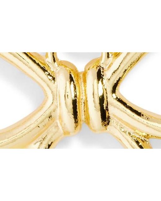 BaubleBar Metallic Bow Bag Charm