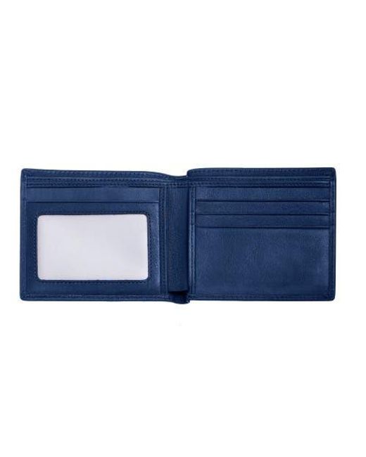 Breed Blue Locke Bi Fold Wallet for men
