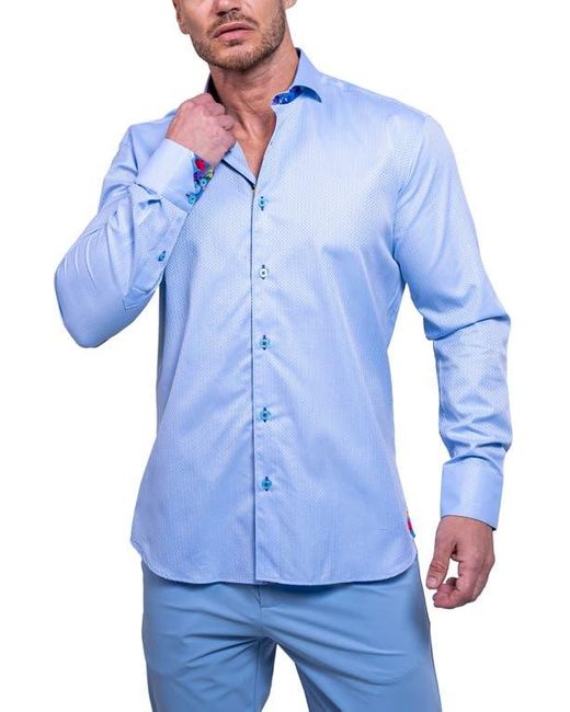 Maceoo Blue Einstein Resistance0111 Button-Up Shirt for men