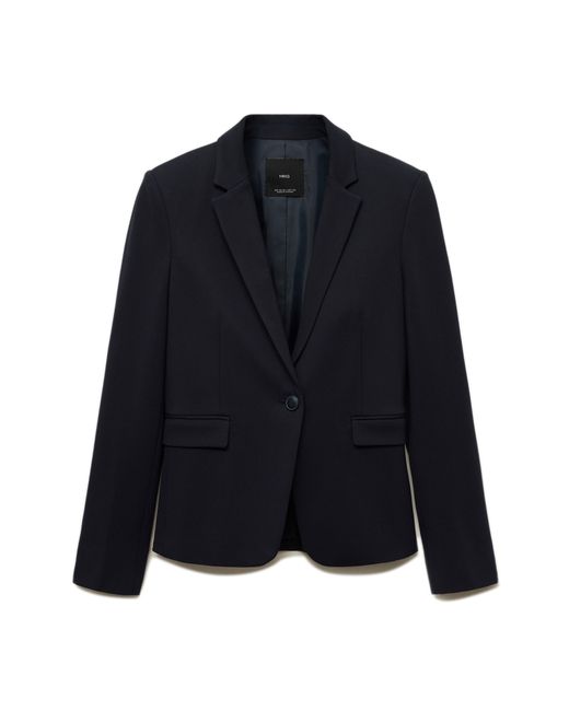 Mango Blue Slim Fit Suit Jacket