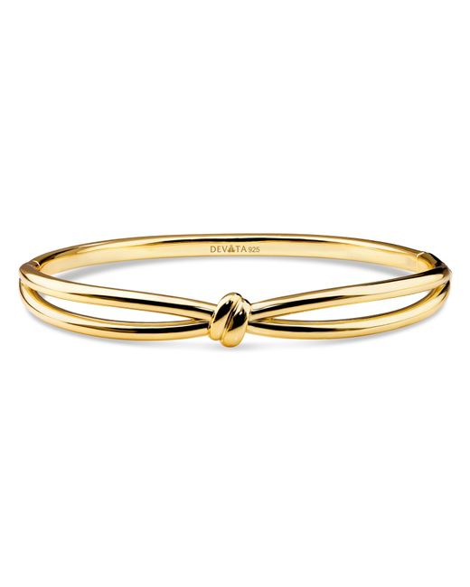 DEVATA Metallic Love Knot Bangle Bracelet