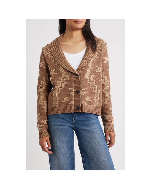 Pendleton Blue Textured Cotton Cardigan