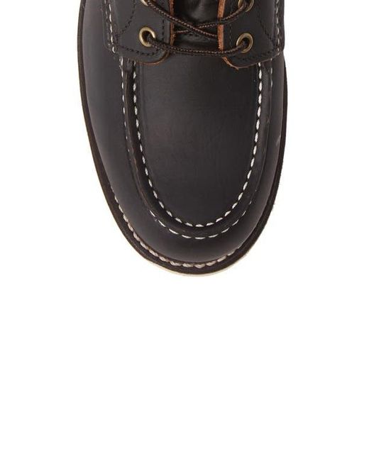 Red Wing Black 6 Inch Moc Toe Boot for men