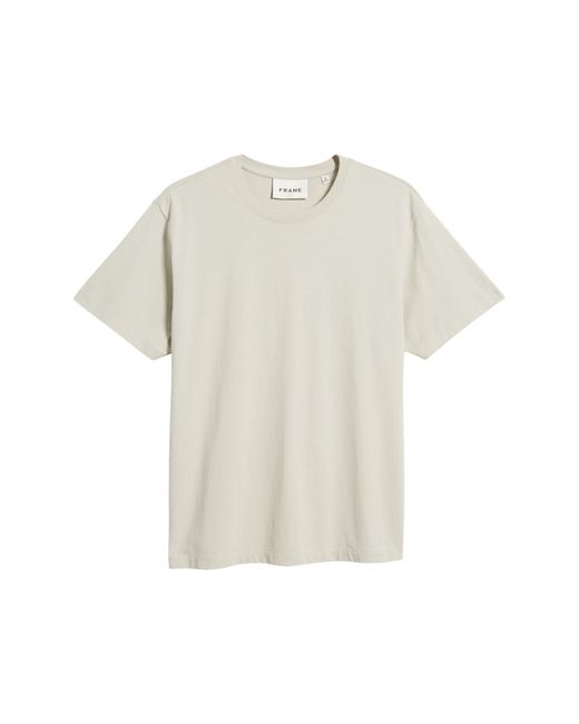 FRAME Gray Logo Cotton T-shirt for men