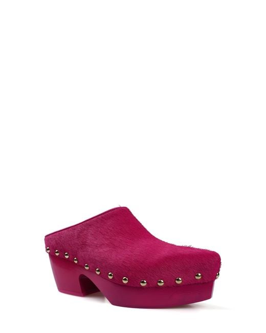 Zigi Pink Faustina Pointed Toe Platform Mule