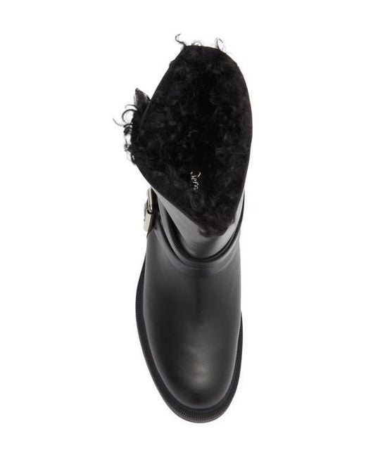 Jeffrey Campbell Black Bundled Biker Boot