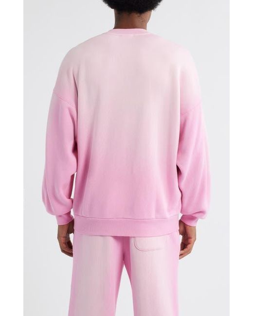 Elwood Pink Core Oversize Crewneck Sweatshirt for men