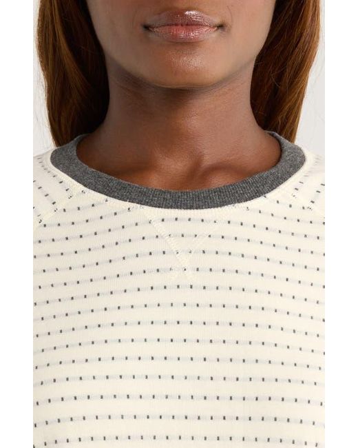 Marine Layer White Reversible Raglan Sleeve Top