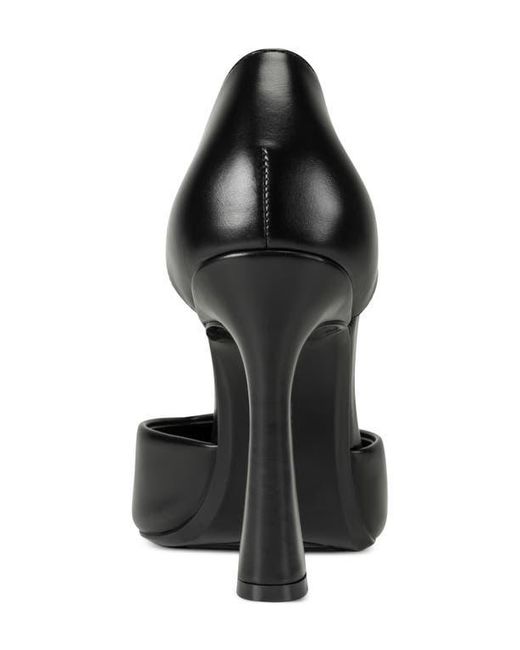DKNY Black Catcher Ankle Strap Pointed Toe Pump