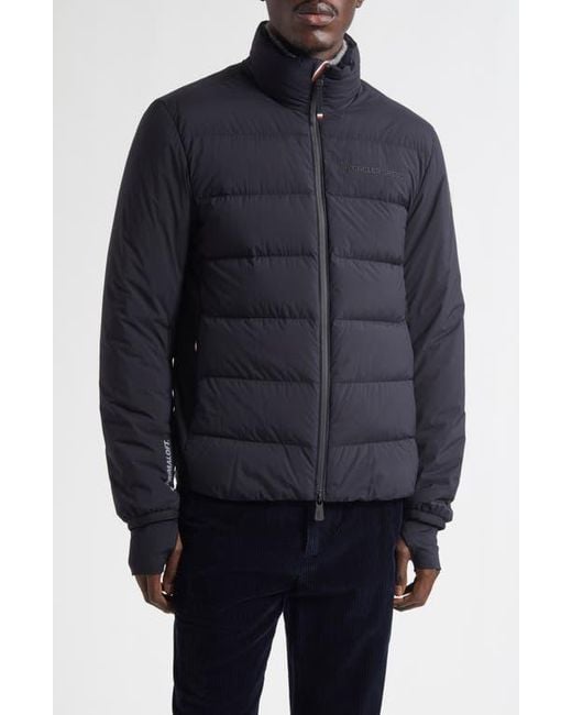 Moncler Black Araripe Mixed Media Down Jacket for men