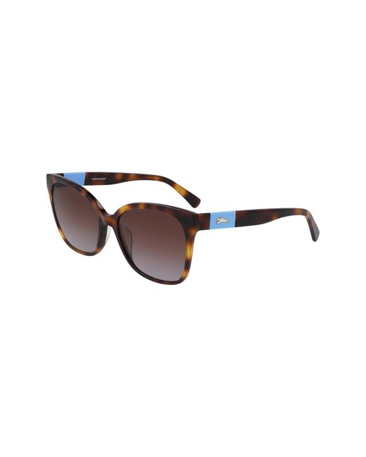 Longchamp 55mm Gradient Sunglasses - Havana/ Brown Gradient