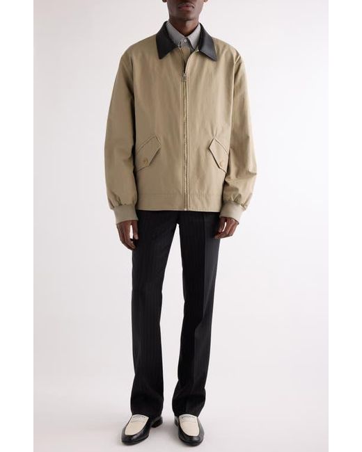 Givenchy Natural Harrington Poplin Zip Jacket for men