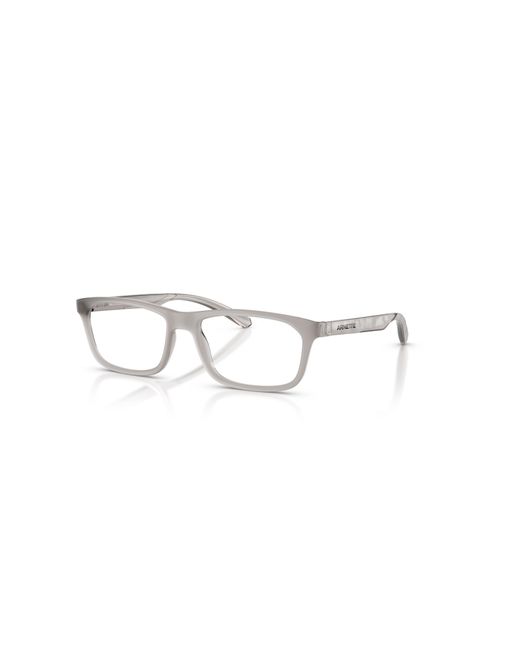 Arnette Gray 52Mm Rectangle Optical Glasses for men