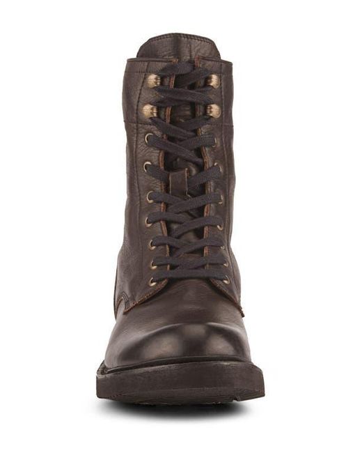 Frye Brown Dean Combat Boot for men