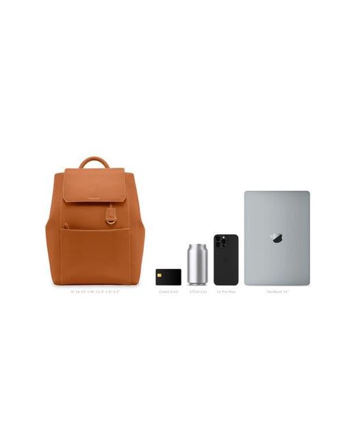 Maison De Sabre Brown Large Leather Soft Backpack