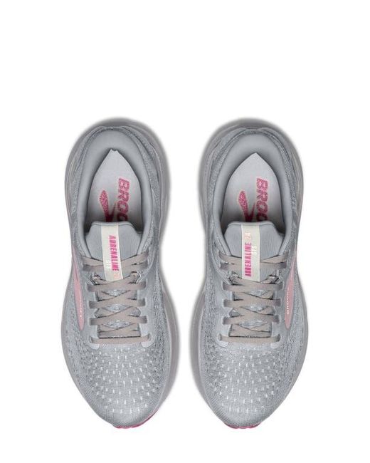 Brooks White Adrenaline Gts 24 Running Shoe