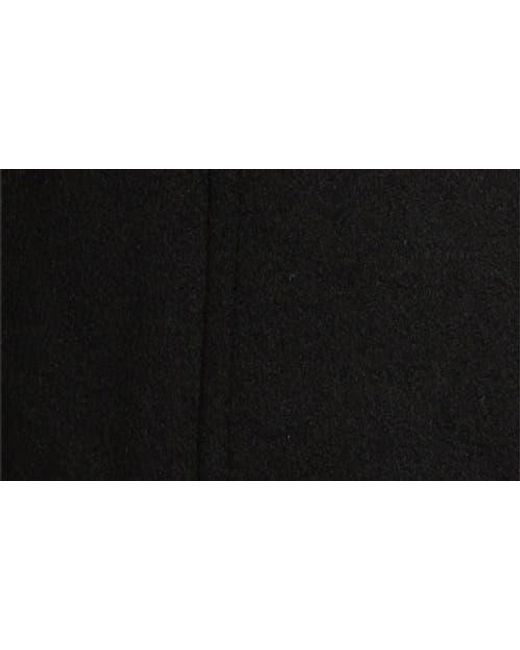 Michael Kors Black Front Zip Wool Blend Coat