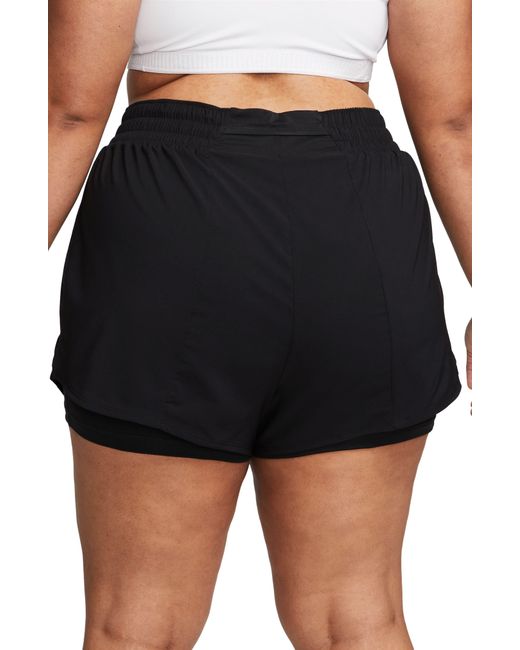 Nike Black Dri-fit One High Waist 2-in-1 Shorts