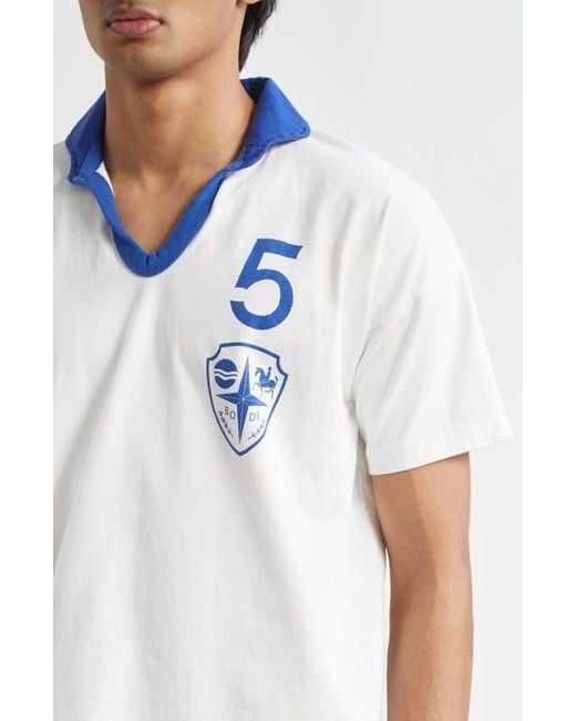 Bode Blue Recreation Polo for men