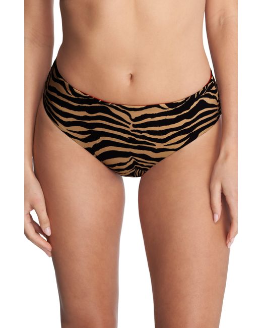 Natori Black Reversible Bikini Bottoms