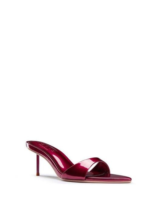 Femme LA Red Marseille Pointed Toe Slide Sandal