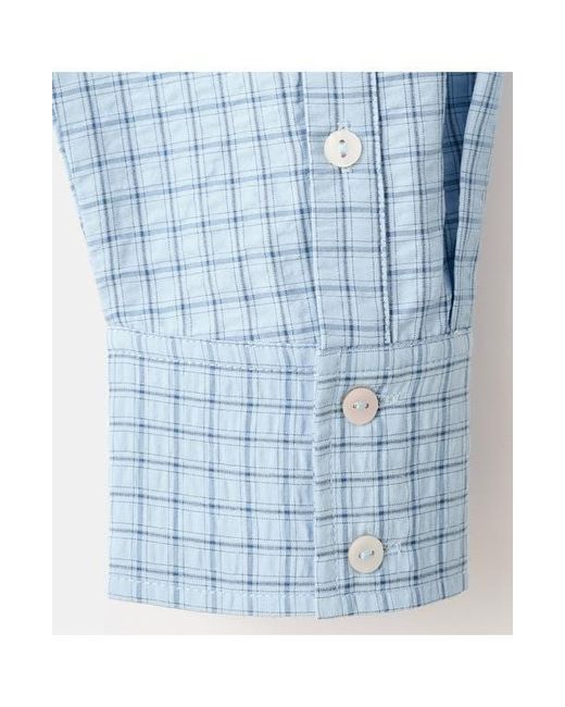 Mango Blue Checked Shirt