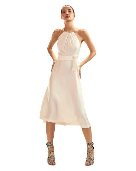 Cynthia Rowley Natural Talita Silk Wrap Dress