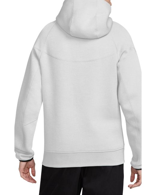Nike White Tech Fleece Windrunner Zip Hoodie for men