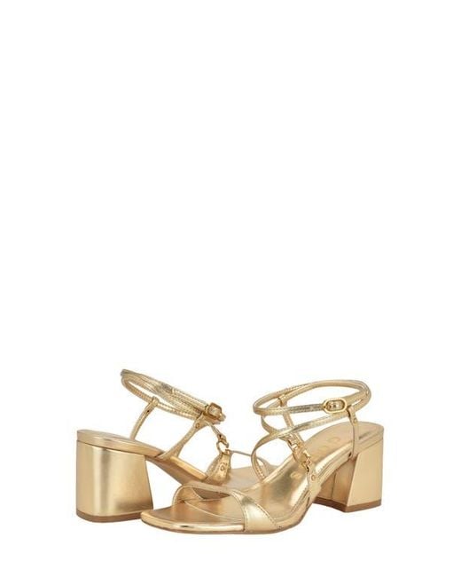 Guess Metallic Galeon Ankle Strap Sandal