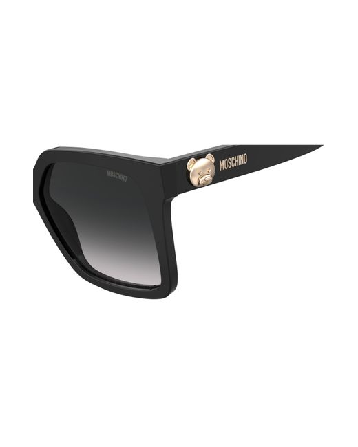 Moschino Black 55mm Gradient Square Sunglasses