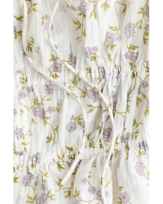 H&M White Tie-Strap Top