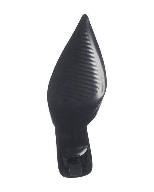 Steve Madden Black Mod Pointed Toe Mule Pump