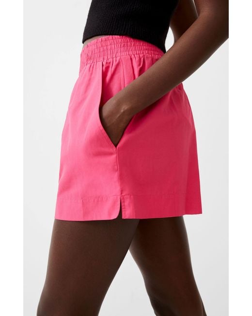 French Connection Pink Poplin Shorts