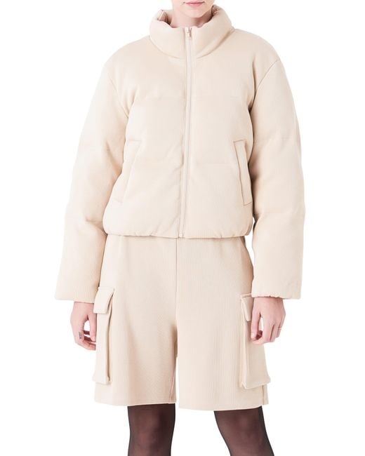 Grey Lab Natural Knit Puffer Jacket