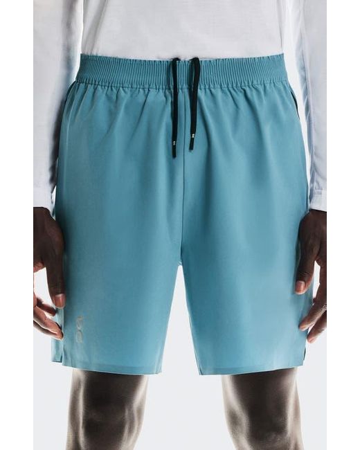 On Shoes Blue Training Shorts for men