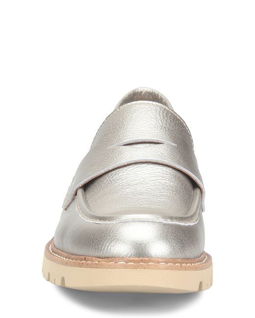 Comfortiva White Lug Sole Penny Loafer