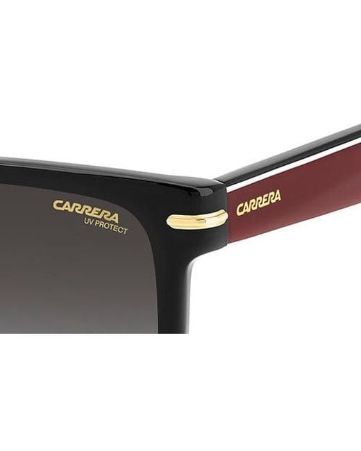 Carrera Black 55Mm Gradient Rectangular Flat Top Sunglasses for men