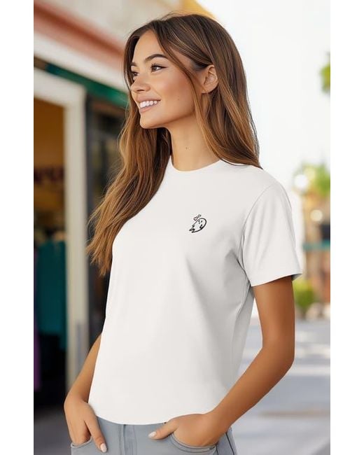 Alix White Heartly Ghost Tee
