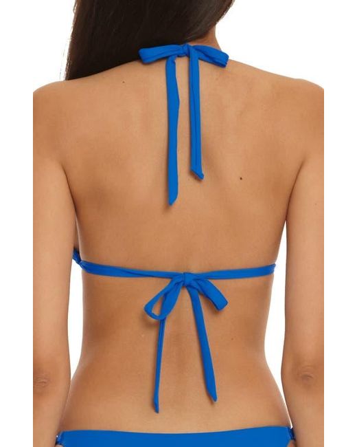 Becca Blue Color Code Triangle Bikini Top