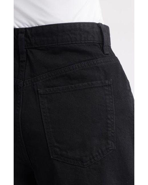 Mango Black Zoey Denim Shorts
