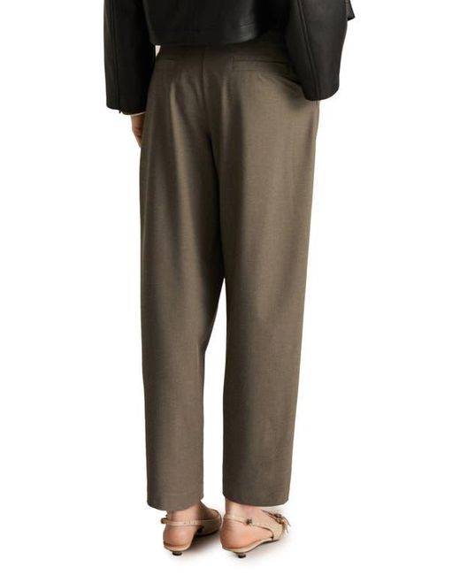 Mango Green Straight Leg Pants