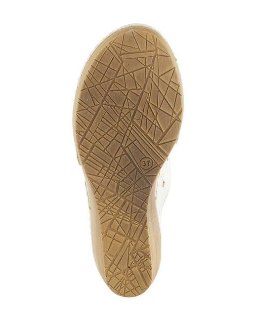 Flexus by Spring Step Natural Dreiser Platform Wedge Slide Sandal