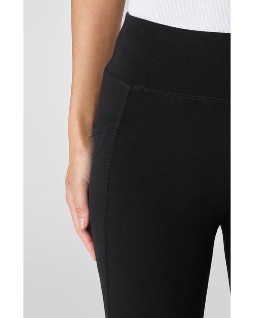 Eileen Fisher Black Side Pocket Capri leggings